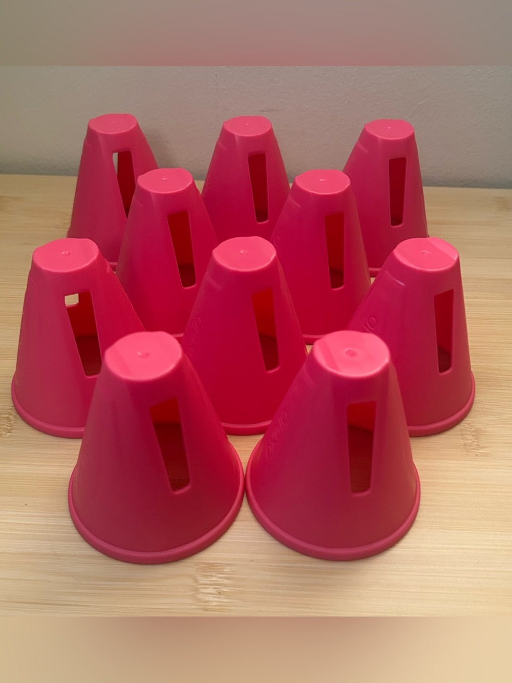 OXELO InLine Skating Slalom Cones WSSA Official Competition Size Windproof Pink